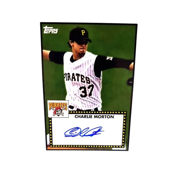 Charlie Morton 52A CM Pirates 2011 Topps Lineage 1952 Design Auto Collector - Picture 1 of 2